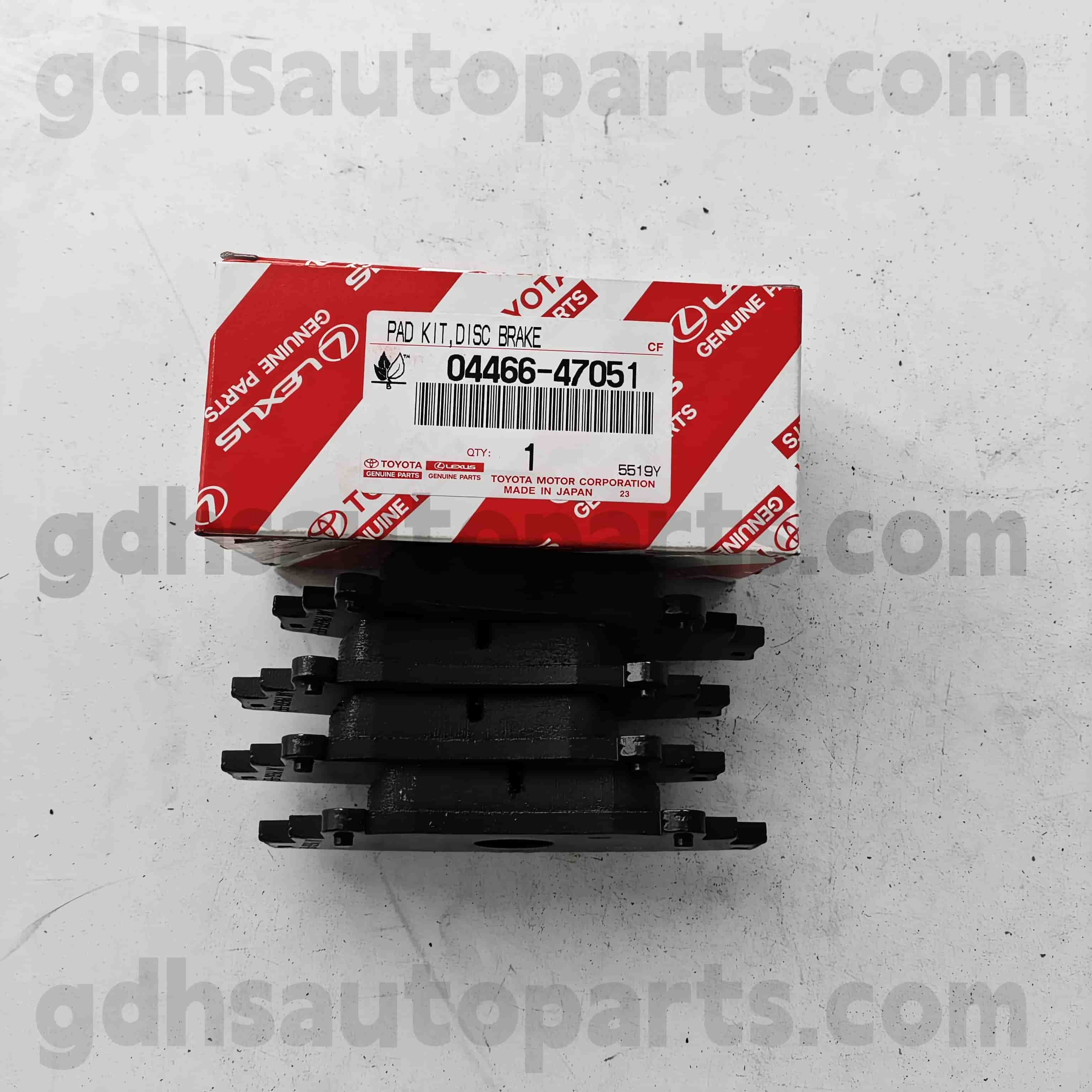 04466-47051 Toyota справжні деталі задні гальмівні колодки для Prius v 、 Ez шасі № Zgr2#