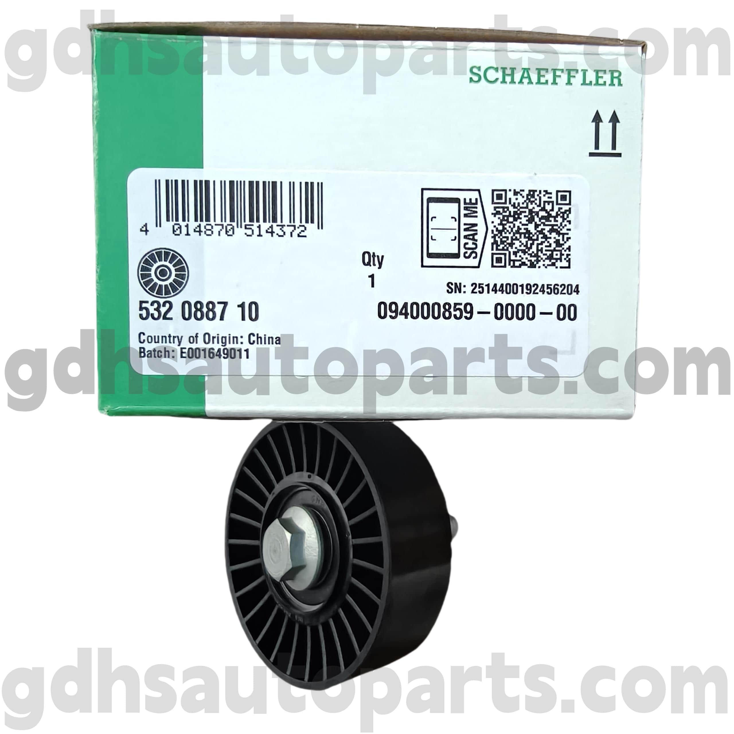 5320887100 Schaeffler INA TIMing Billey для ременя для Range Rover Velar, New Range Rover Evoque, Range Rover Evoque OE No.Lr071758