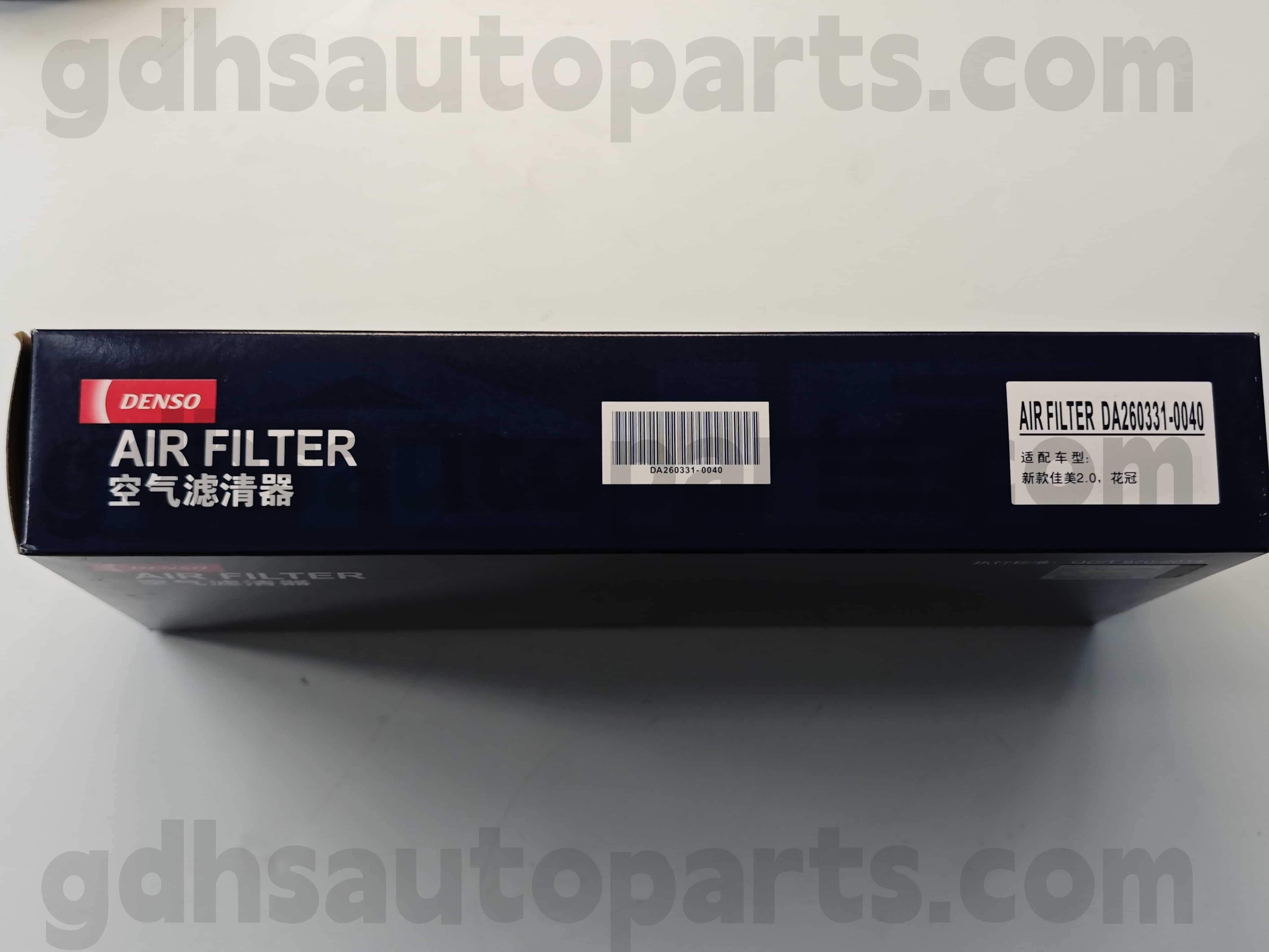 DA260331-0040 Toyota справжні деталі Повітряний фільтр для шасі Corolla No. 1zzfe..zze122 oe ні. 17801-0D050